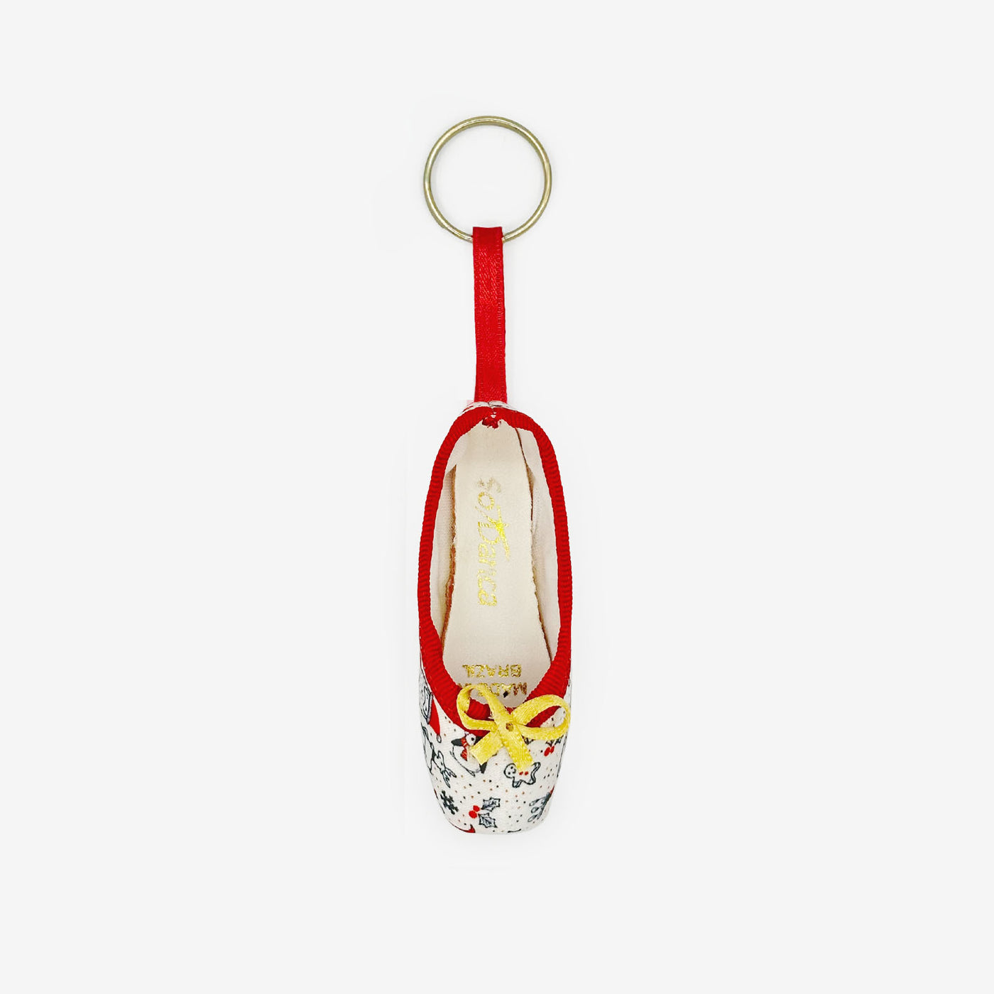 Christmas Mini Pointe Shoe Keychains - KC15