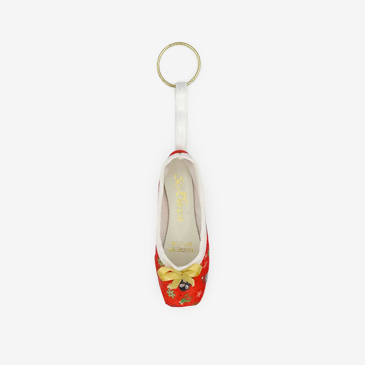 Christmas Mini Pointe Shoe Keychains - KC15