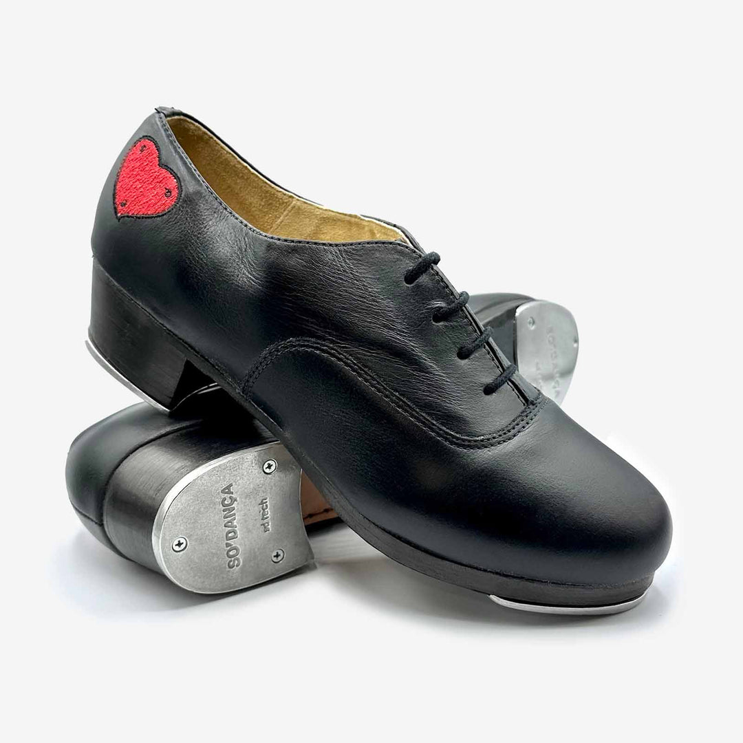 So Danca Zuri Black Oxford Tap Shoes Teen 4.5 store Extra Hard Box Dance Leather New