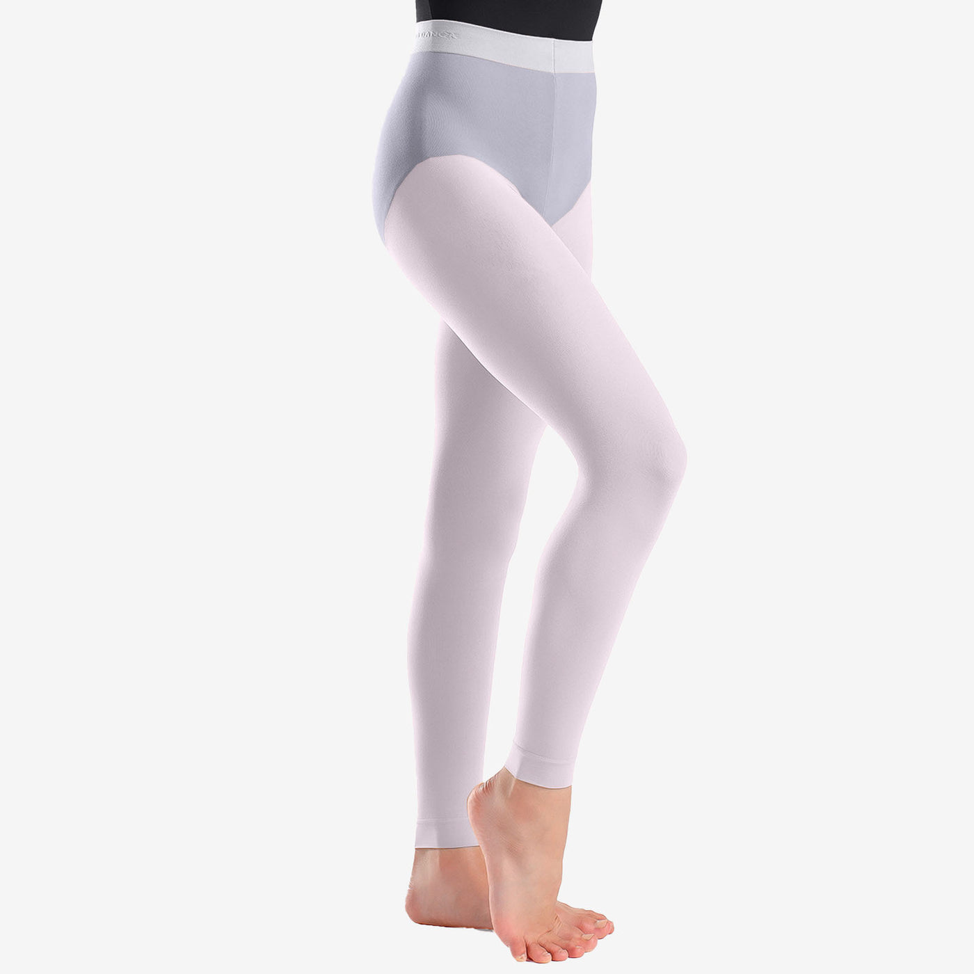 White Opaque Footless Tights for Women - Walmart.com
