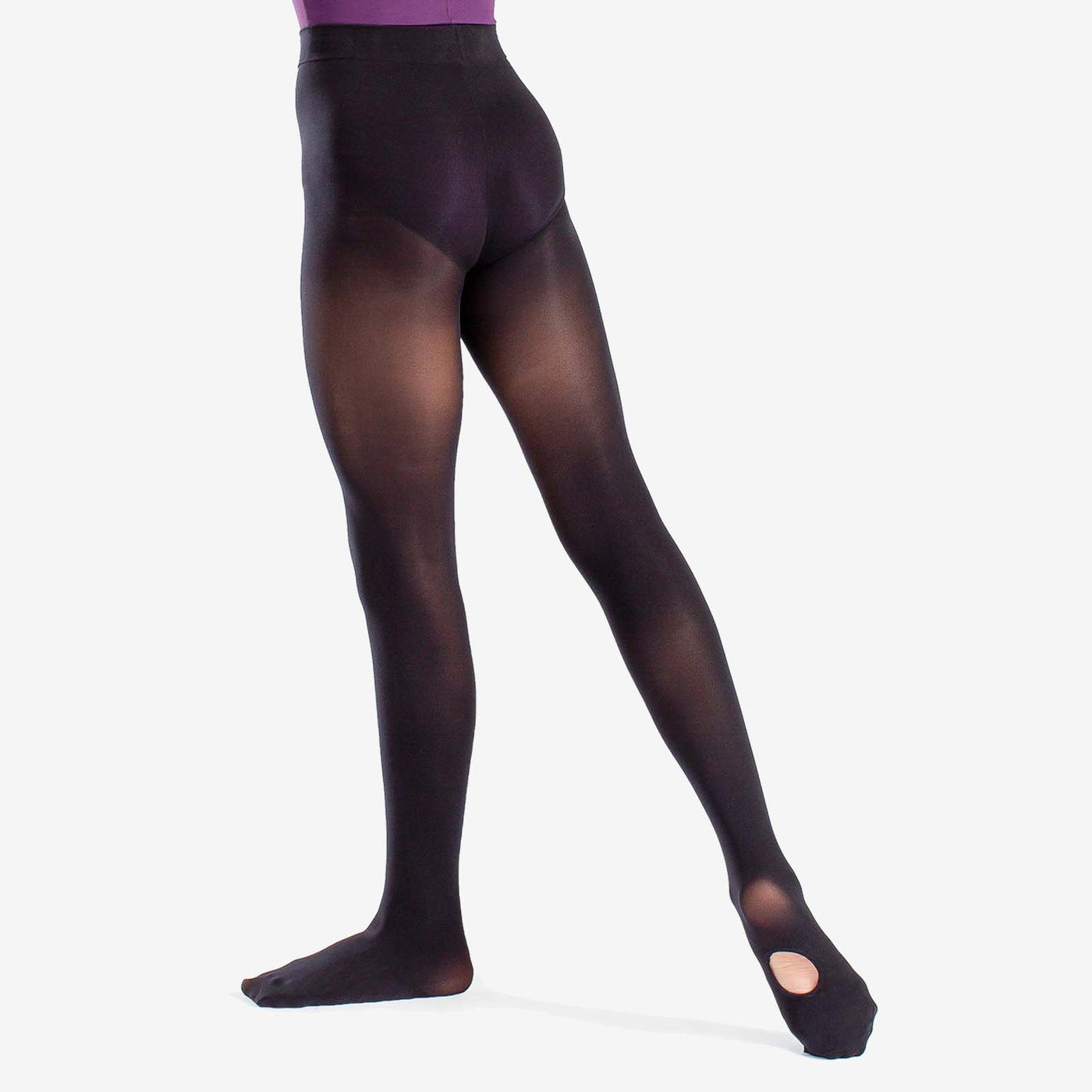 Convertible Dark Tan Child Size MC LC Dance Tights Pantyhose Velvet  Microfiber Stocking Legwear Ballet Jazz Ballerina Training